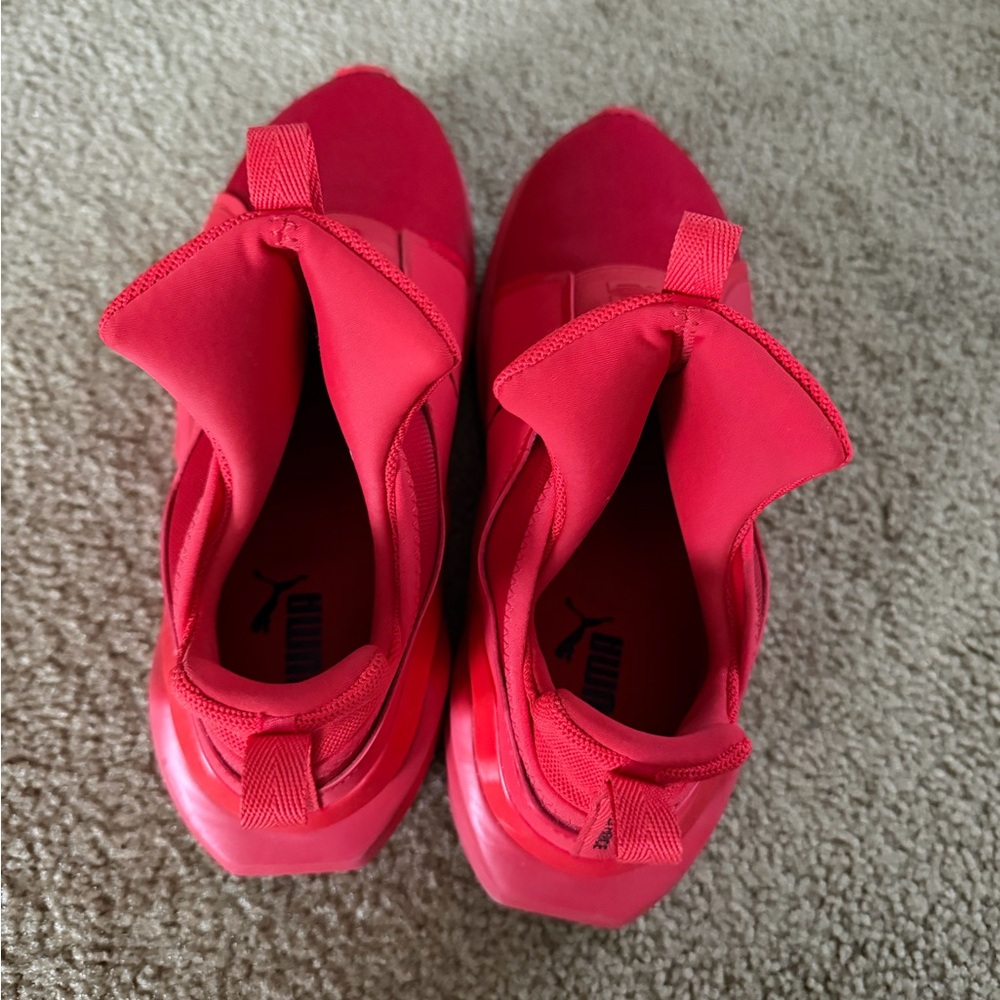 Puma women Bright Red Sneakers - Picture 2 of 7